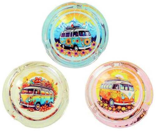 Τασάκι Γυάλινο Διαφανές Belfam - Cool Vans 8,5cm - Τιμή: 3,30€