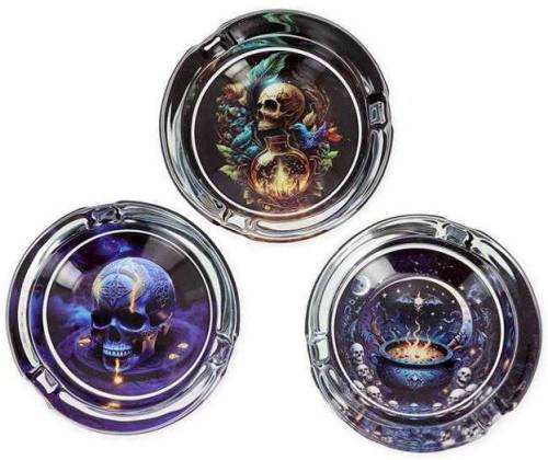 Τασάκι Γυάλινο Διαφανές Belfam - Dark Worlds 8,5cm - Τιμή: 3,30€