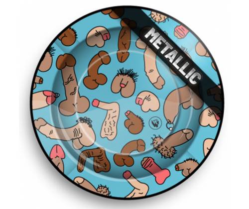Metal Ashtray - Dick Pattern (Special Edition 18+) -  Price: 4,90€