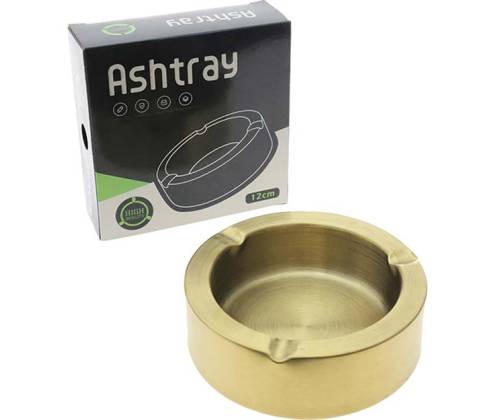 Μεταλλικό Τασάκι Gold Χρυσό - 12cm - Τιμή: 4,70€