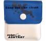 Ατομικό Τασάκι City Clean Pocket Ashtray με Φύλλα για Απόρριψη Τσίχλας - Μπλε - Τιμή: 3,20€