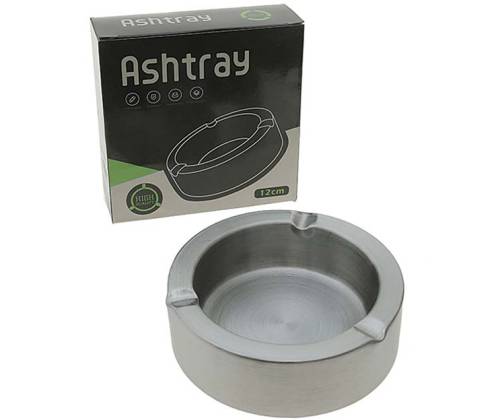 Μεταλλικό Τασάκι Silver Ασημί - 12cm - Τιμή: 4,70€