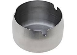 Μεταλλικό Τασάκι Round Ashtray Silver Matt - Small 7,5cm