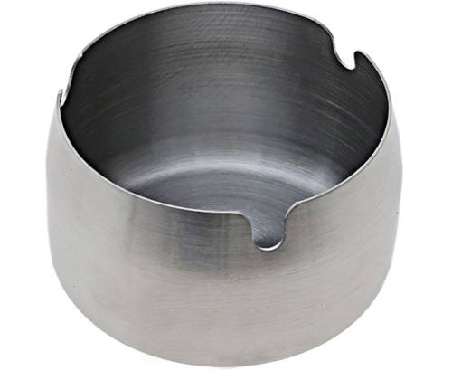 Μεταλλικό Τασάκι Round Ashtray Silver Matt - Small 7,5cm - Τιμή: 3,90€