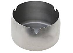 Μεταλλικό Τασάκι Round Ashtray Silver Matt - Medium 8,5cm