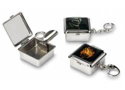 Mini Keychain Pocket Ashtray - Square