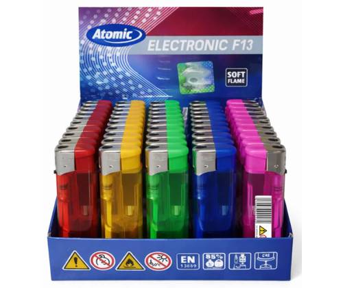Αναπτήρας Atomic Πέτρας Διάφανος Clear Απλός - Τιμή: 0,35€
