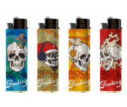 Smoking Αναπτήρας Πέτρας Festival - Skulls - Τιμή: 0,99€
