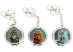 Pocket Ashtray Mini Keychain - Cats