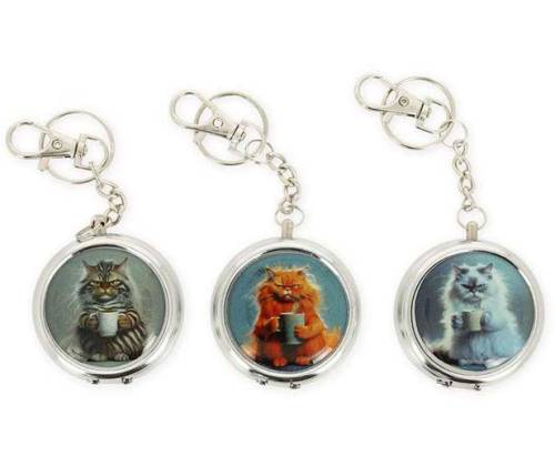 Pocket Ashtray Mini Keychain - Cats - Price: 3,20€