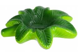 Ceramic ashtray Green Design Hemp - 20x18cm