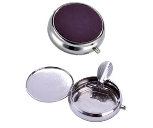 Τασάκι Ανοξείδωτο Τσέπης - Champ Leather Look Μωβ - Τιμή: 3,70€