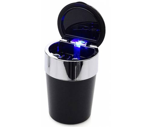 Champ Τασάκι Αυτοκινήτου Με Φως LED - Μαύρο 11.5cm - Τιμή: 7,40€