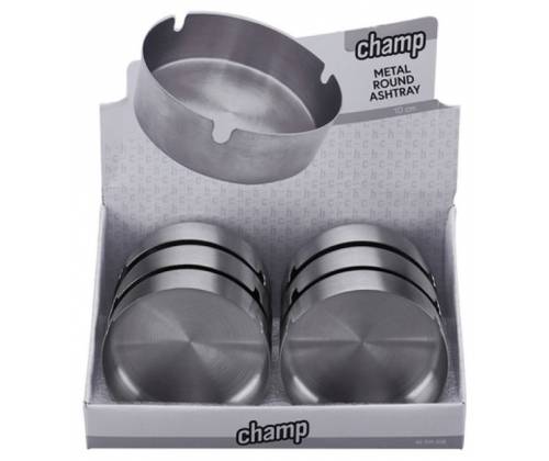 Champ Metal Round Ashtray Μεταλλικό Τασάκι - 8cm - Τιμή: 3,30€