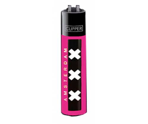 Clipper Αναπτήρας Μεγάλος - Amsterdam XXX Pink -  Price: 1,30€