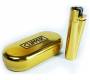 Clipper Αναπτήρας Μεταλλικός Μεγάλος - Gold Metal -  Price: 11,90€