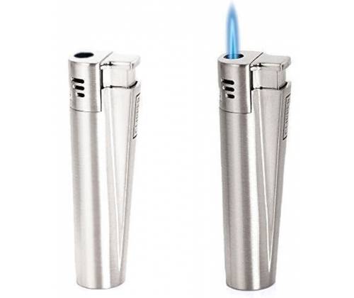 Clipper Αναπτήρας Μεταλλικός Αντιανεμικός Jet Flame - Chrome Metal - Τιμή: 12,90€