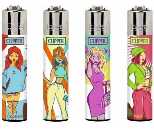 Clipper Αναπτήρας Μεγάλος - Girly Design - Τιμή: 1,10€