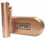 Clipper Αναπτήρας Μεταλλικός Μεγάλος - Rose Gold Metal -  Price: 11,90€