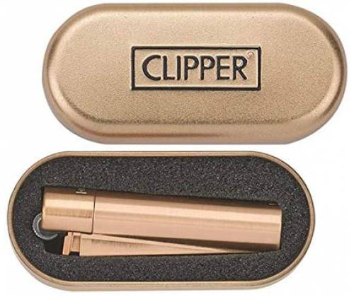 Clipper Αναπτήρας Μεταλλικός Μεγάλος - Rose Gold Metal -  Price: 11,90€