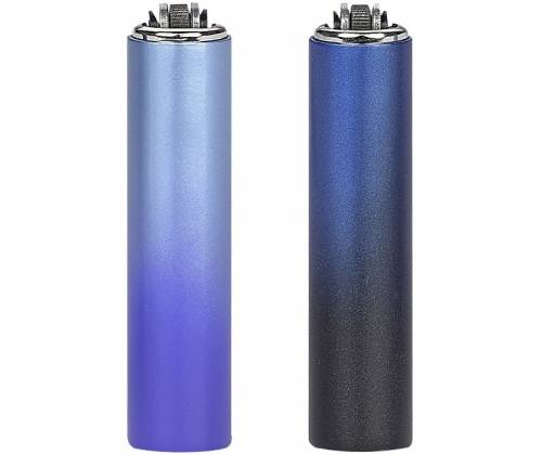 Μεταλλική Θήκη με Αναπτήρα Clipper Μικρό - Blue Gradient - Price: 3,85€