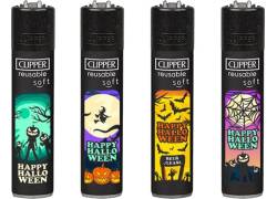 Clipper Αναπτήρας Μεγάλος - Art Neon Halloween