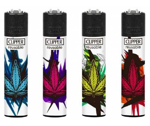 Clipper Αναπτήρας Μεγάλος - Artistic Leaves - Τιμή: 1,30€
