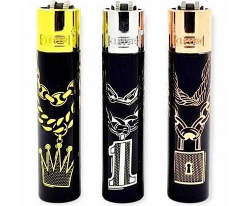 Clipper Αναπτήρας Μεταλλικός Μεγάλος - Bling Chains Metal -  Price: 13,50€