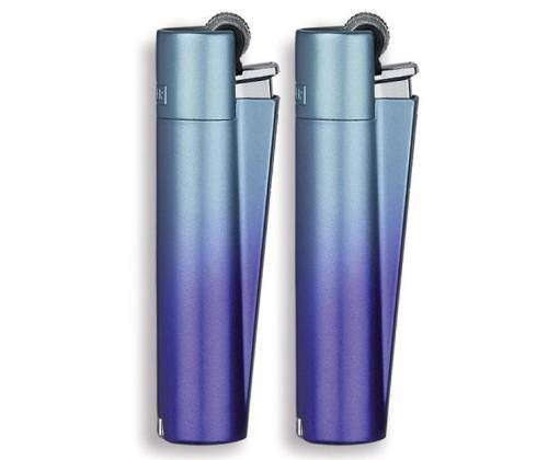 Clipper Αναπτήρας Μεταλλικός Μεγάλος - Blue / Purple Gradient Metal - Τιμή: 11,90€