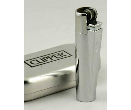 Clipper Αναπτήρας Μεταλλικός Μεγάλος - Chrome Metal - Price: 12,50€