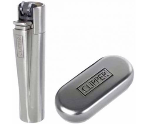 Clipper Αναπτήρας Μεταλλικός Μεγάλος - Chrome Metal - Price: 12,50€