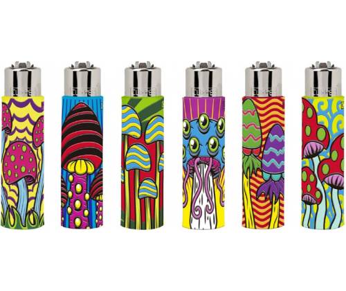 Θήκη Clipper από Καουτσούκ 3D με Αναπτήρα Clipper Μεγάλο - Mushrooms 4 - Τιμή: 2,80€