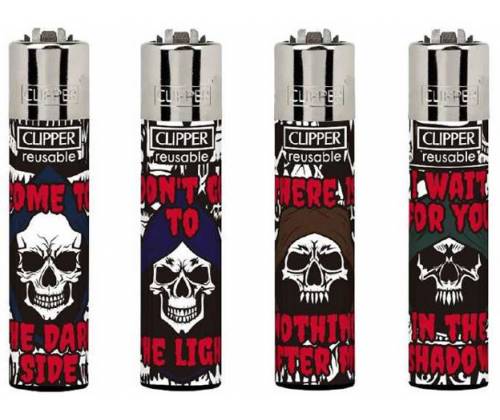 Clipper Αναπτήρας Μεγάλος - Death Text - Τιμή: 1,30€