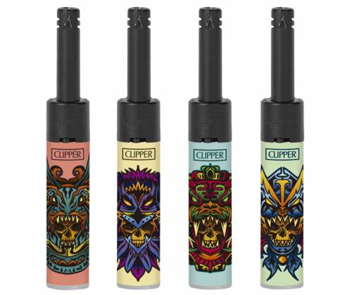 Αναπτήρας Clipper FZ Mini Ηλεκτρονικός - Hispanics Skulls - Τιμή: 1,80€