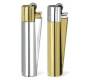 Clipper Αναπτήρας Μεταλλικός Μεγάλος - Gold & Silver Metal -  Price: 11,90€