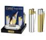 Clipper Αναπτήρας Μεταλλικός Μεγάλος - Gold & Silver Metal -  Price: 11,90€