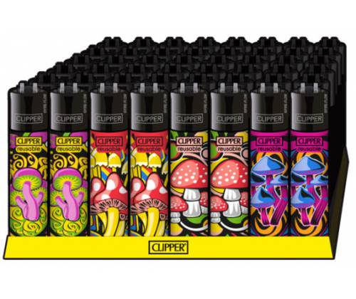 Clipper Αναπτήρας Μεγάλος - Happy Mushrooms - Τιμή: 1,30€