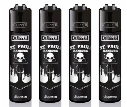 Clipper Lighter Large - Anker Skull St. Paul -  Price: 1,30€
