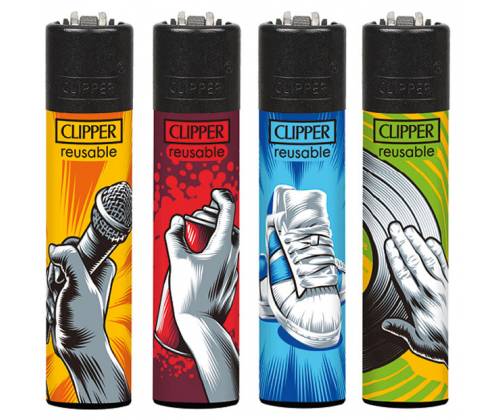 Clipper Αναπτήρας Μεγάλος - Hip Hop Elements - Τιμή: 1,30€