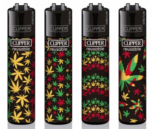 Clipper Αναπτήρας Μεγάλος - Jamaican Leaf - Τιμή: 1,20€