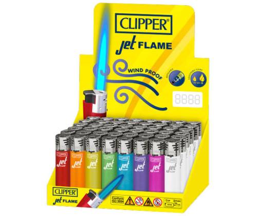 Clipper Αναπτήρας Αντιανεμικός Jet Flame - Crystal Rainbow - Τιμή: 1,60€