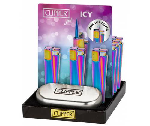 Clipper Αναπτήρας Μεταλλικός Αντιανεμικός Jet Flame - Rainbow Metal -  Price: 12,90€