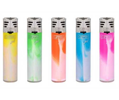 Clipper Αναπτήρας Αντιανεμικός Jet Flame - White Nebula - Τιμή: 1,60€