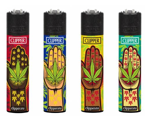 Clipper Αναπτήρας Μεγάλος - Hand Weed Design - Τιμή: 1,10€