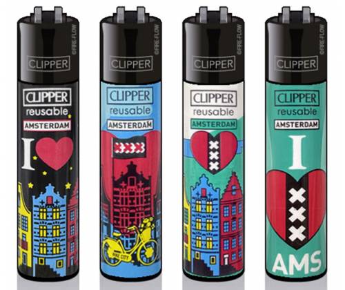 Clipper Αναπτήρας Μεγάλος - I Love Amsterdam XXX - Τιμή: 1,30€