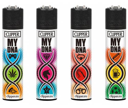 Clipper Αναπτήρας Μεγάλος - My DNA - Τιμή: 1,30€