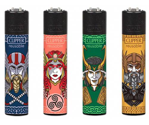 Clipper Αναπτήρας Μεγάλος - Nordic Gods - Τιμή: 1,40€