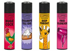 Clipper Αναπτήρας Μεγάλος - Porn Slogan #3 (Ειδική Εκδοση 18+)