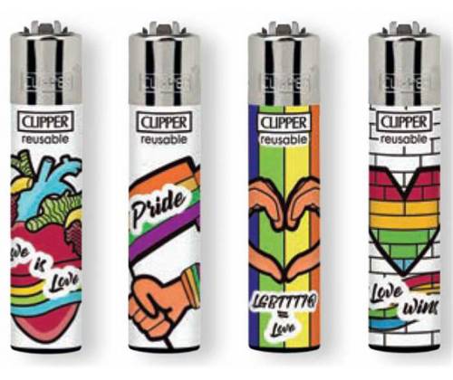 Clipper Αναπτήρας Μεγάλος - Rainbow Pride - Τιμή: 1,20€