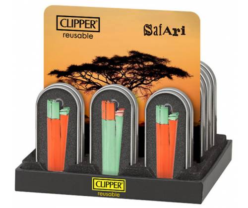 Clipper Αναπτήρας Μεταλλικός Μεγάλος - Safari - Τιμή: 12,50€